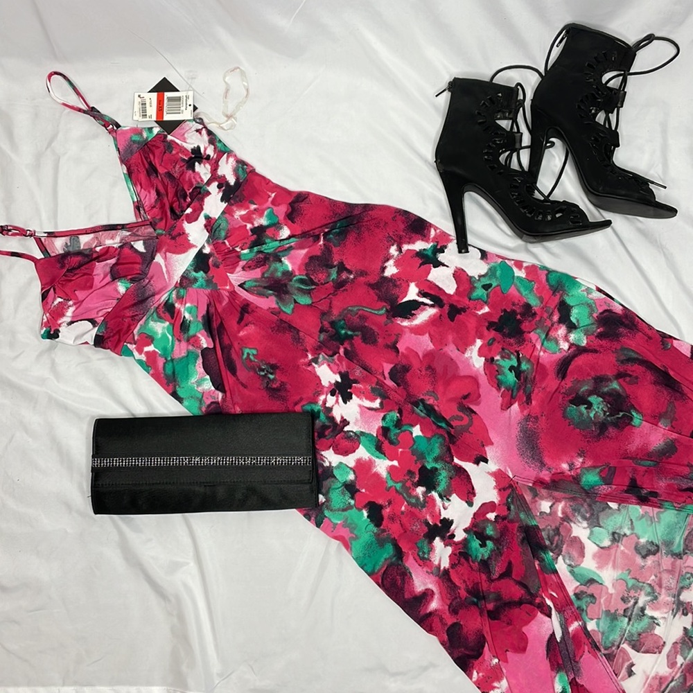 NWT Floral Baby Phat Maxi Dress